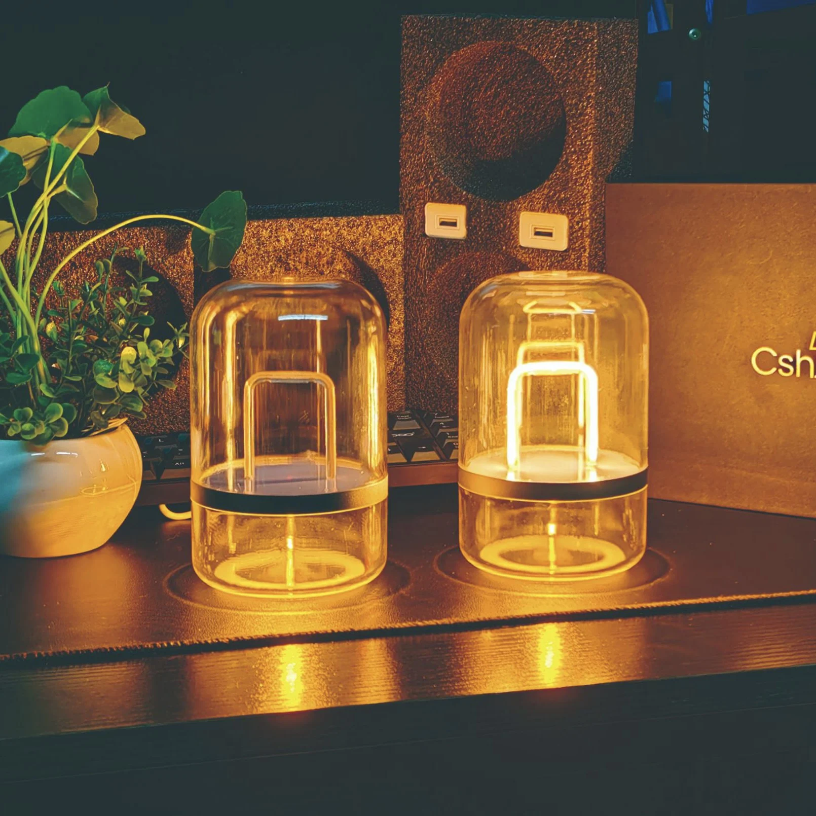 

Induction lamp small night lantern heart has soul lovers remote interaction promise lamp Valentine's Day gift