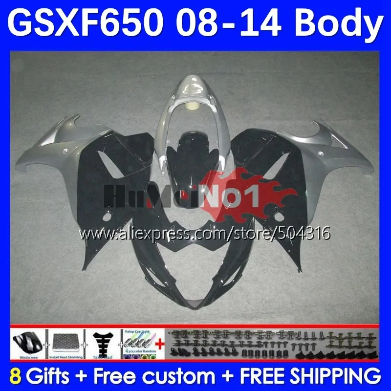 

GSX650F For SUZUKI GSXF 650 CC GSX 650F 24MC.73 GSXF650 08 09 10 11 12 13 2008 2009 2010 2011 2012 2013 2014 Fairing black blk