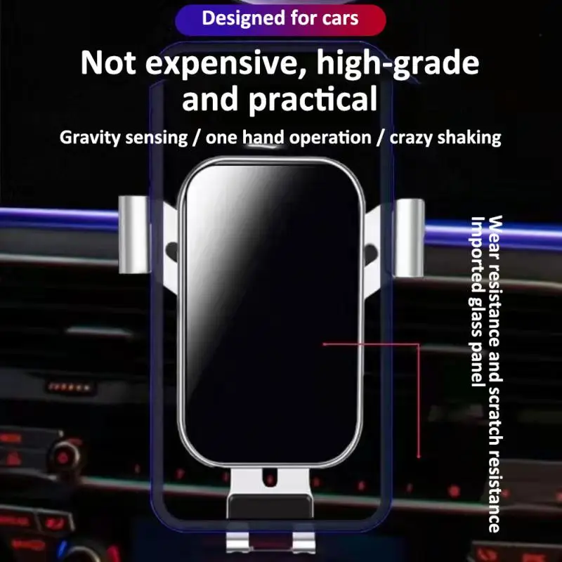 

Автомобильный держатель для мобильного телефона, прочный с силиконовой защитой, автомобильные аксессуары, кронштейн для гравитационного датчика, портативный, вращение на 360 градусов