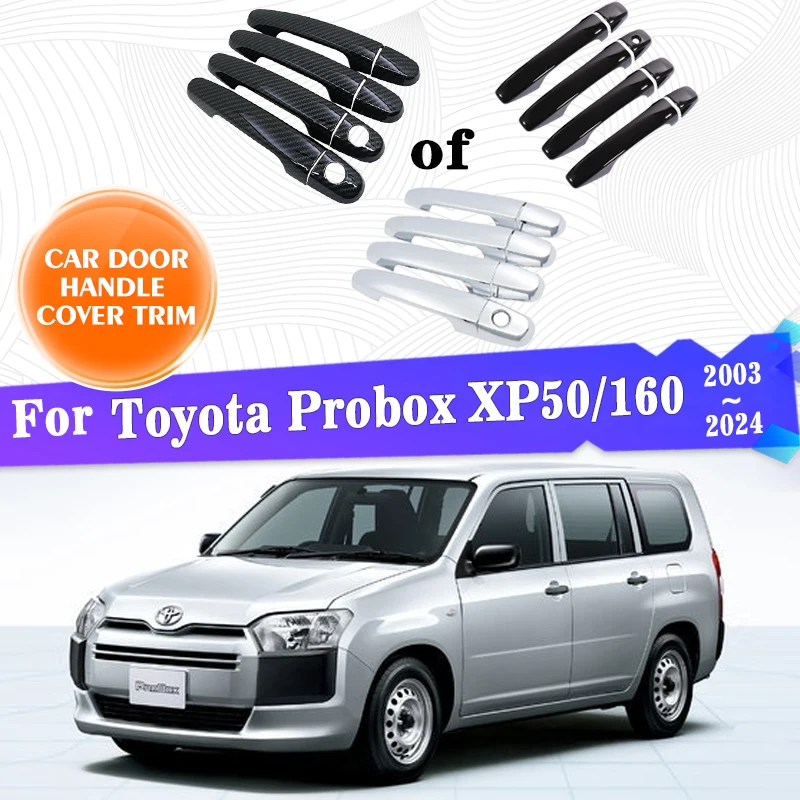 Чехлы для ручек внешней двери автомобиля отделка Toyota Probox XP50/160 2003 ~ 2024 защита