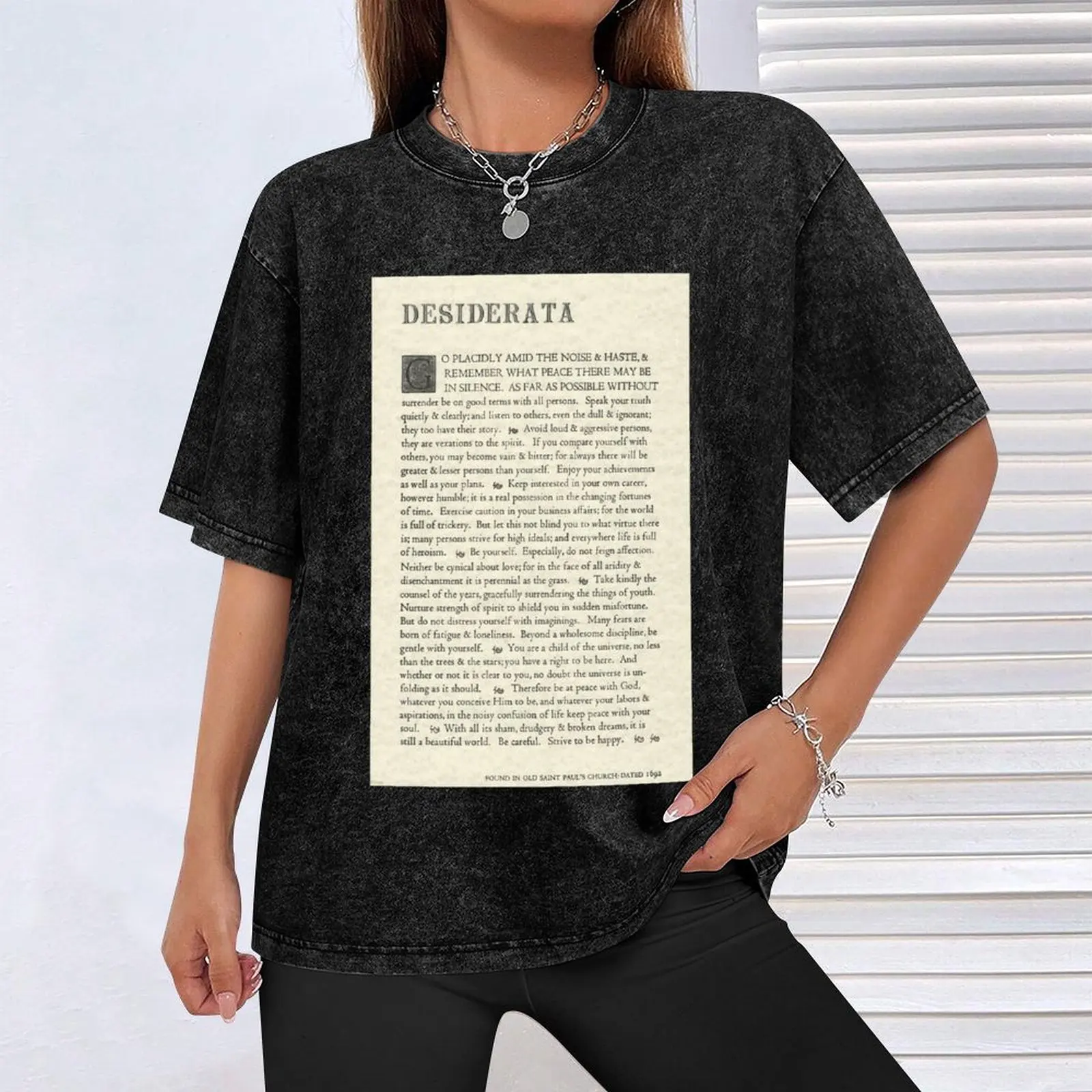 Оригинальный плакат Desiderata от Max Ehrmann забавные подарки летний топ спортивная