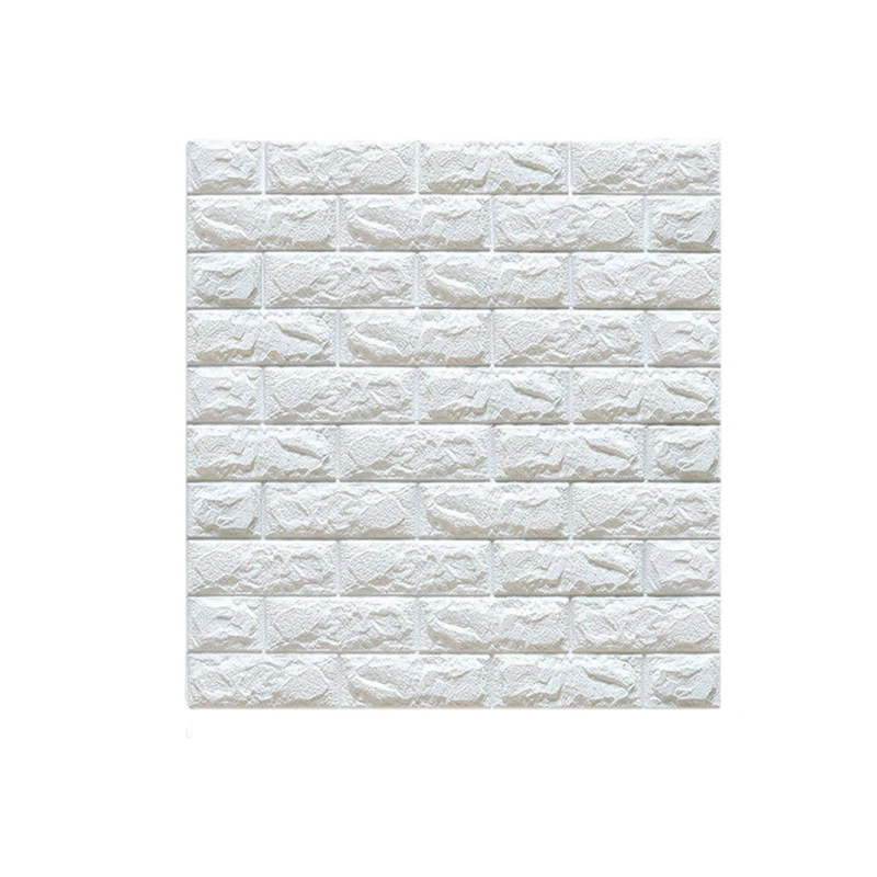 

SEWS-15 PCS/ 3D Brick Wall Stickers Living Waterproof Foam Room Bedroom DIY Adhesive Wallpaper Art Home Wall Decals