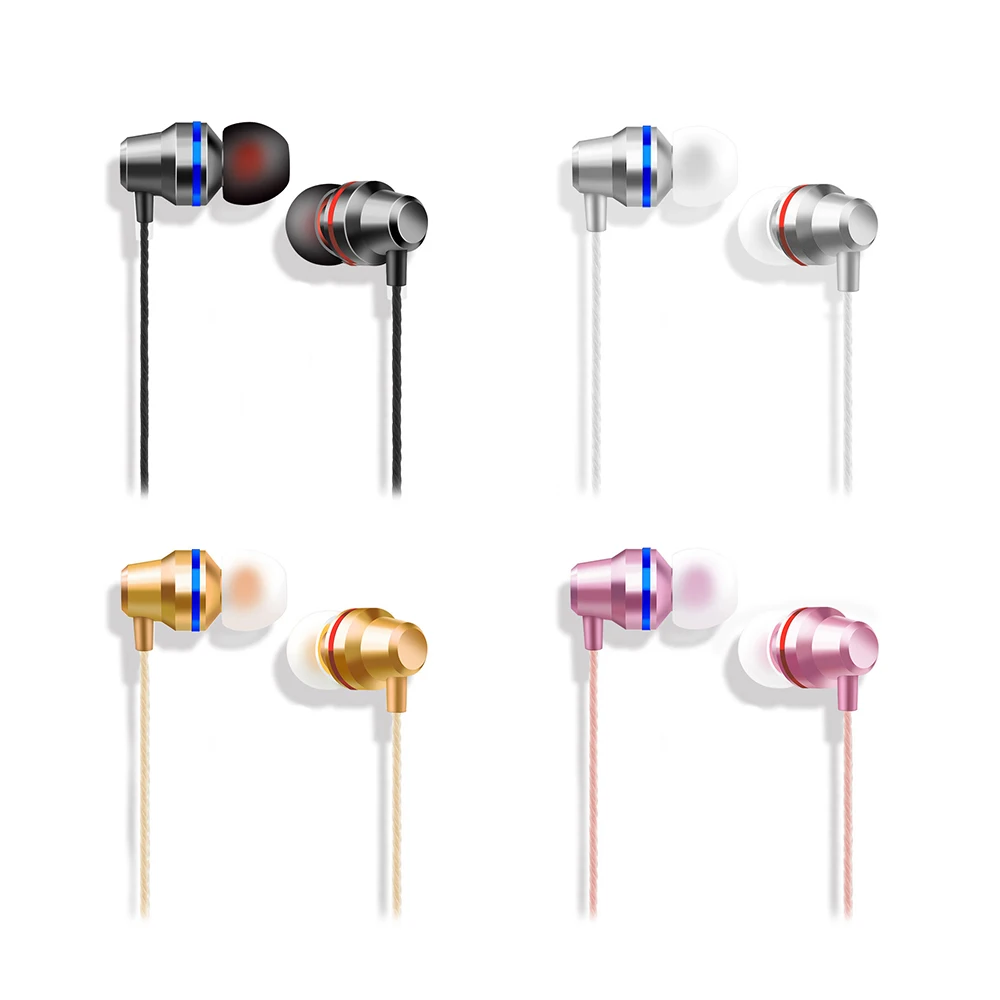 

3.5mm In Ear Earbuds Mobile Wired Headphones Sport Earphone Earpiece Headset Mic Music Earphones For Xiaomi Huawei Samsung Phone