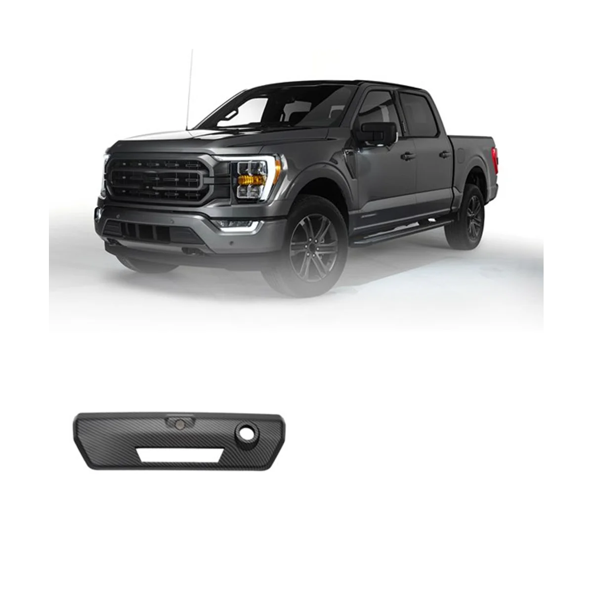 Автомобильная крышка из углеродного волокна для задней дверной ручки