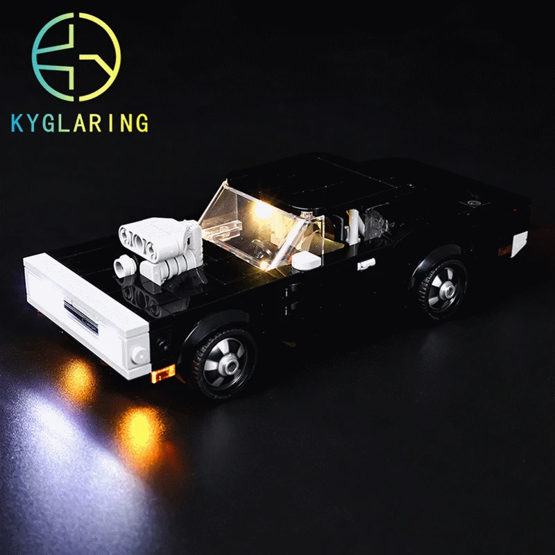 Kyglaring-Kit de luces LED para 76912, Fast & Furious 1970, Dodge Charger R/T, juego de iluminación, Juguetes DIY (bloques de construcción no incluidos)