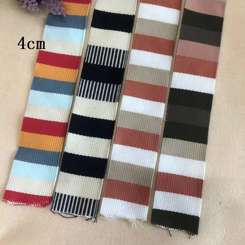 

9yards/Lot 4cm Woven Jacquard Ribbon Stripe For Guitar strap clothing accessories Cotton DH-0129