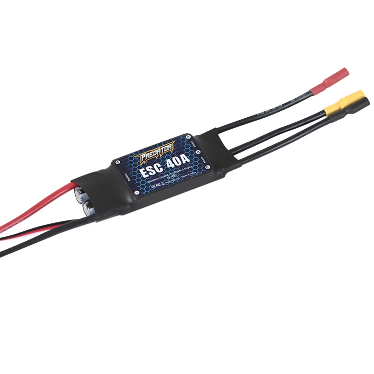 

FMS Predator 40A 30A 20A Brushless ESC with 3A 2A Linear BEC XT60 Plug for RC Models Airplane Fixed-Wing Drone Long Range