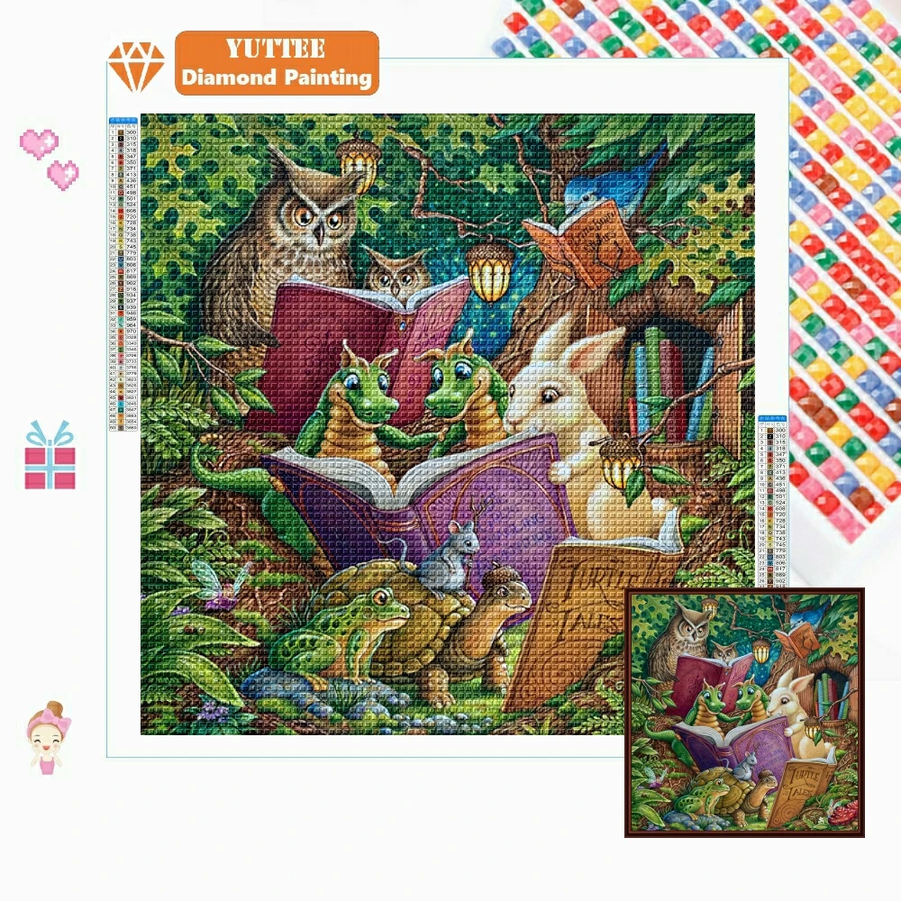 Алмазная вышивка случайный спайлер крестиком Стразы Фэнтези библиотека Фея