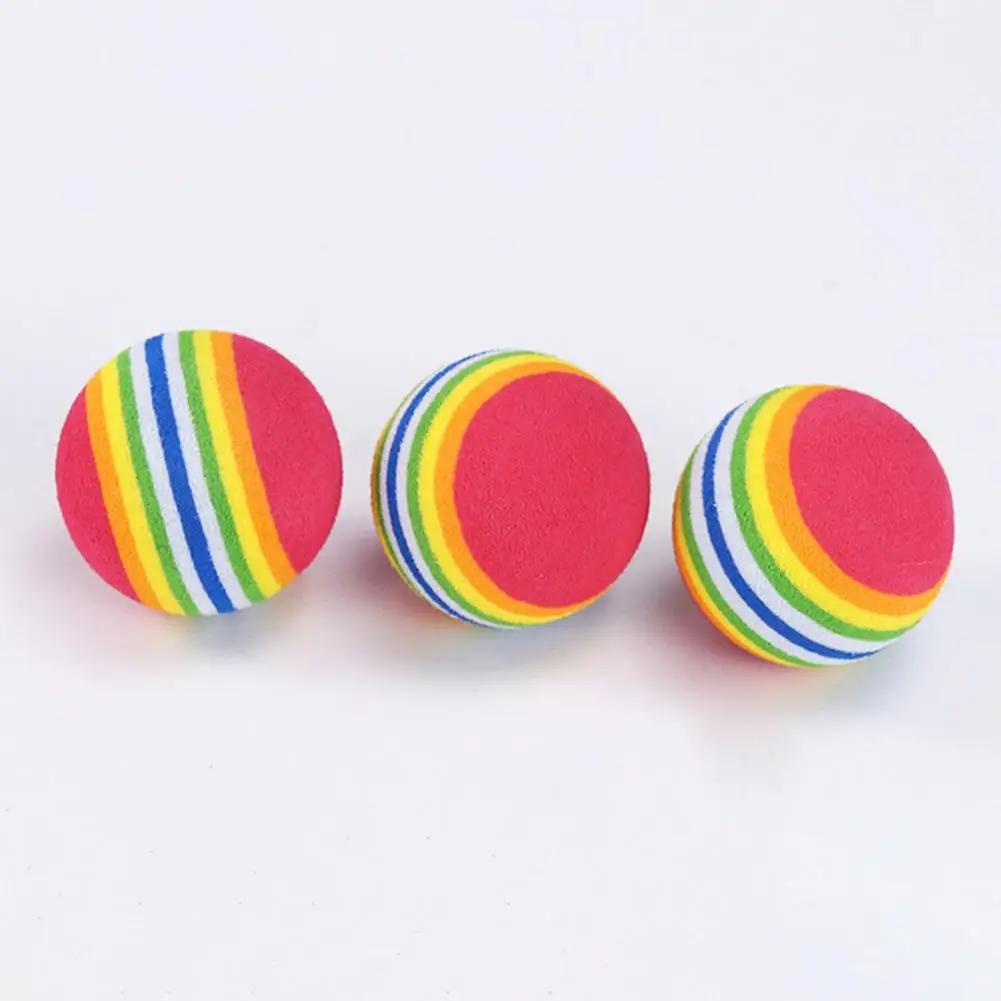 

Funny Cat Toy Ball No Odor Wide Use EVA Foam Cat Toy Ball Multicolor Pet Sponge Ball Pet Accessory