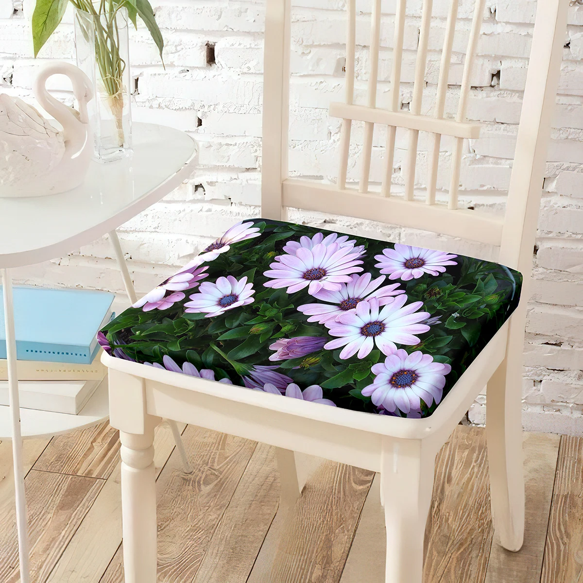 

Подушка для стула с цветочным принтом, прочная Подушка для стула с невидимой молнией