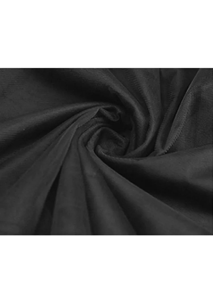 Женская плиссированная юбка-пачка с высокой талией черная Повседневная Длинная