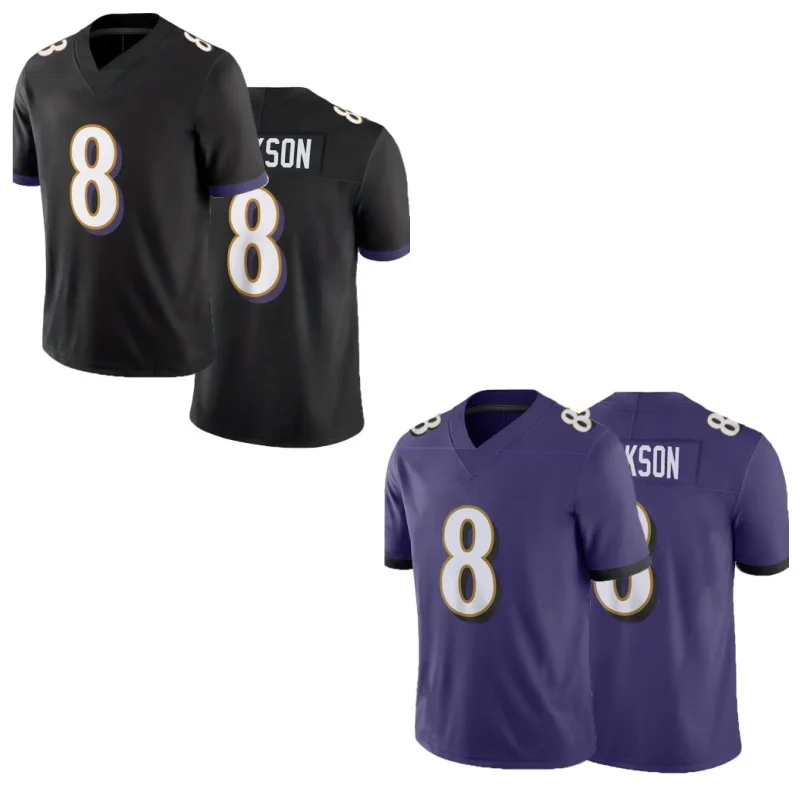 Мужская Футбольная Форма Baltimore Ravens Lamar Jackson Black Speed Machine Limited Тренировочная Игра Для