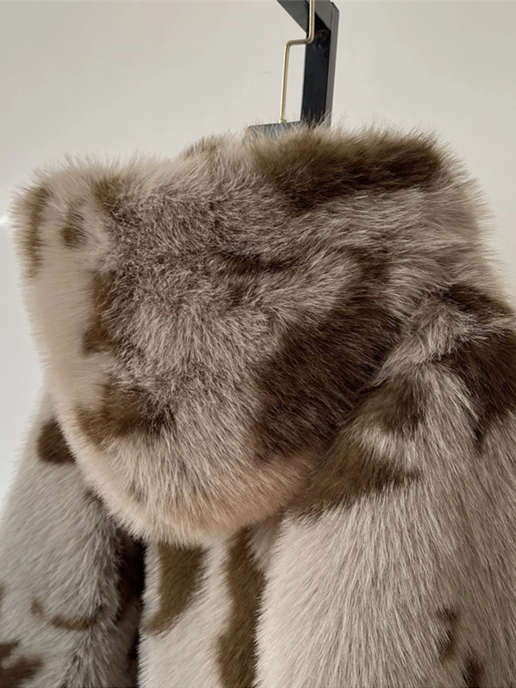 Lautaro осень-зима красочная мохнатая толстая теплая мягкая куртка из