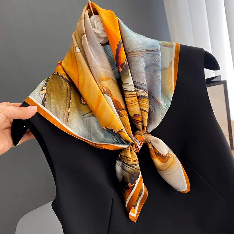 

100 % natural silk mulberry scarf Women Fashion Neck Scarfs Foulard Kerchief Bandana Shawl Scarves Square Wrap Headband Hijab