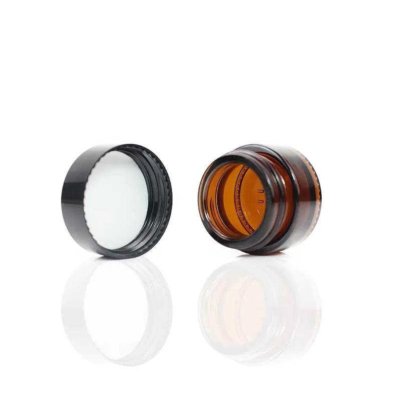 10 шт./компл. 5 мл янтарная стеклянная косметическая банка г крем для лица