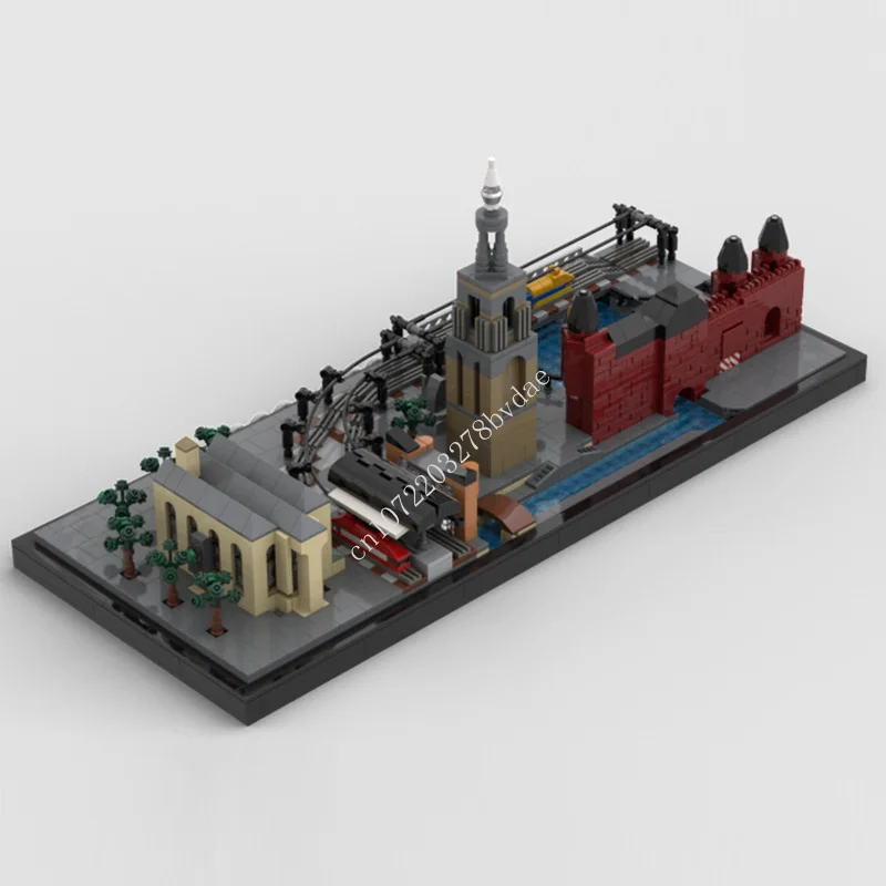 1746 шт. Amersfoort модульная модель MOC креативная уличного вида строительная обучение