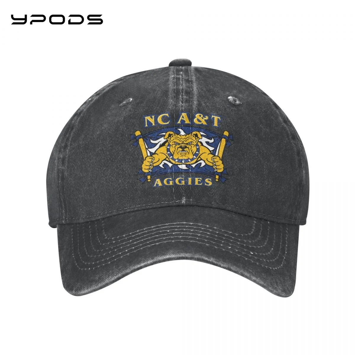 

Washed Wave Dad Hat Nc North Carolina A & T State University Aggies Cotton Baseball Cap Hip Hop Cap Snapback Hat Sports Cap