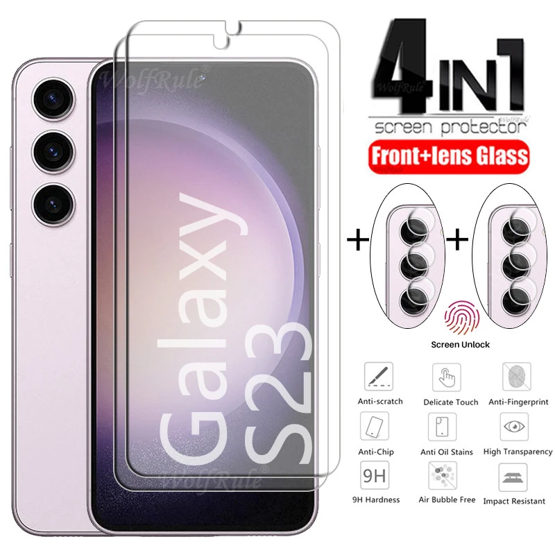Per Samsung Galaxy S23 Glass Per Samsung S23 Plus Glass Camera Lens Screen Protector Per Samsung S21 S22 S23 Plus Vetro Temperato