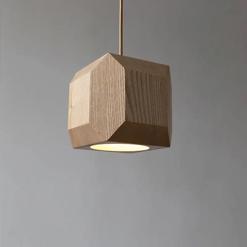 Новый подвесной светильник для ресторана из цельного дерева в китайском стиле
