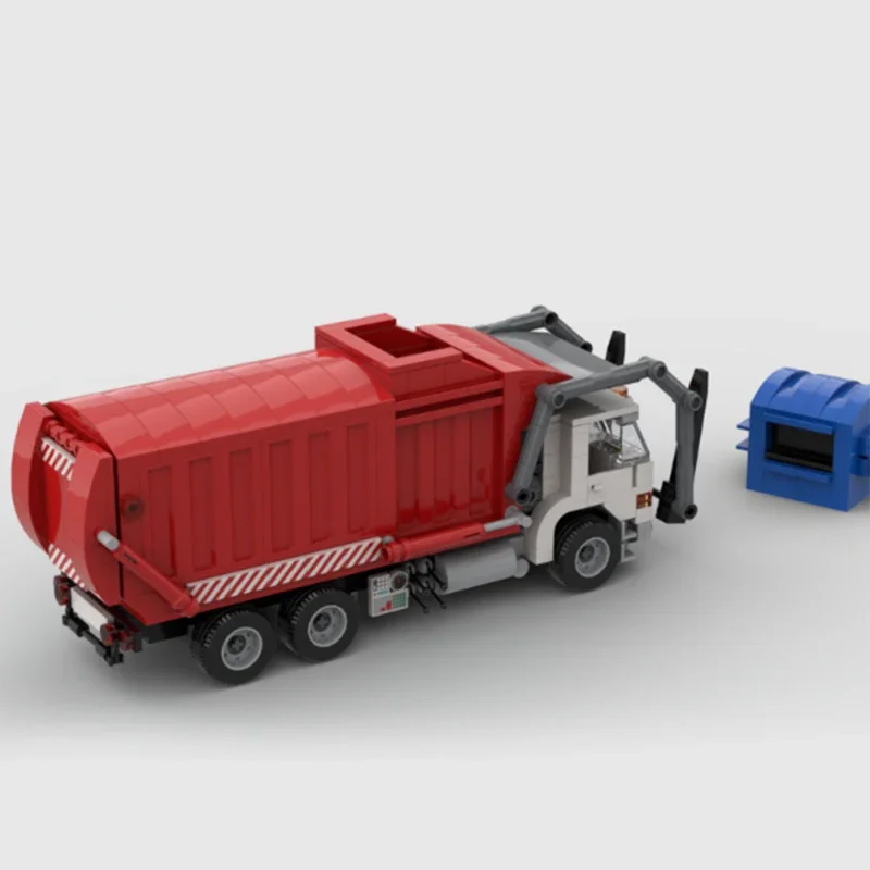Модель городского автомобиля Moc строительные блоки технология мусоровоза