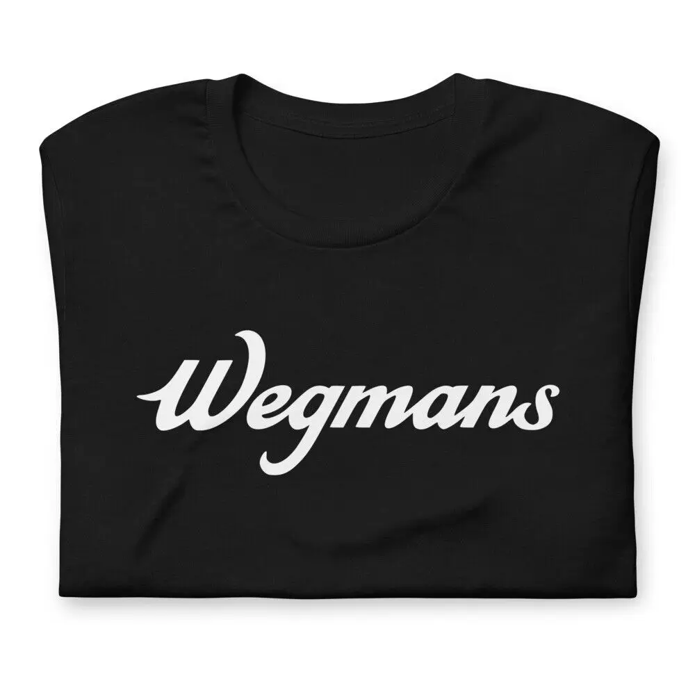 Черная футболка WEGMANS унисекс с коротким рукавом