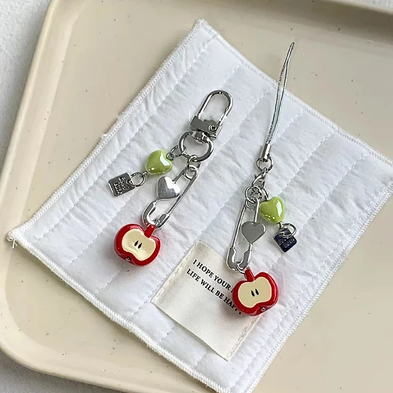 Аксессуары сделай сам модная цепочка для телефона с фруктами брелок ключей милым