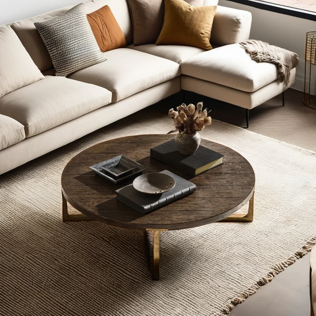 Столовая в американском стиле стол из цельного дерева прямоугольный с Т-образным