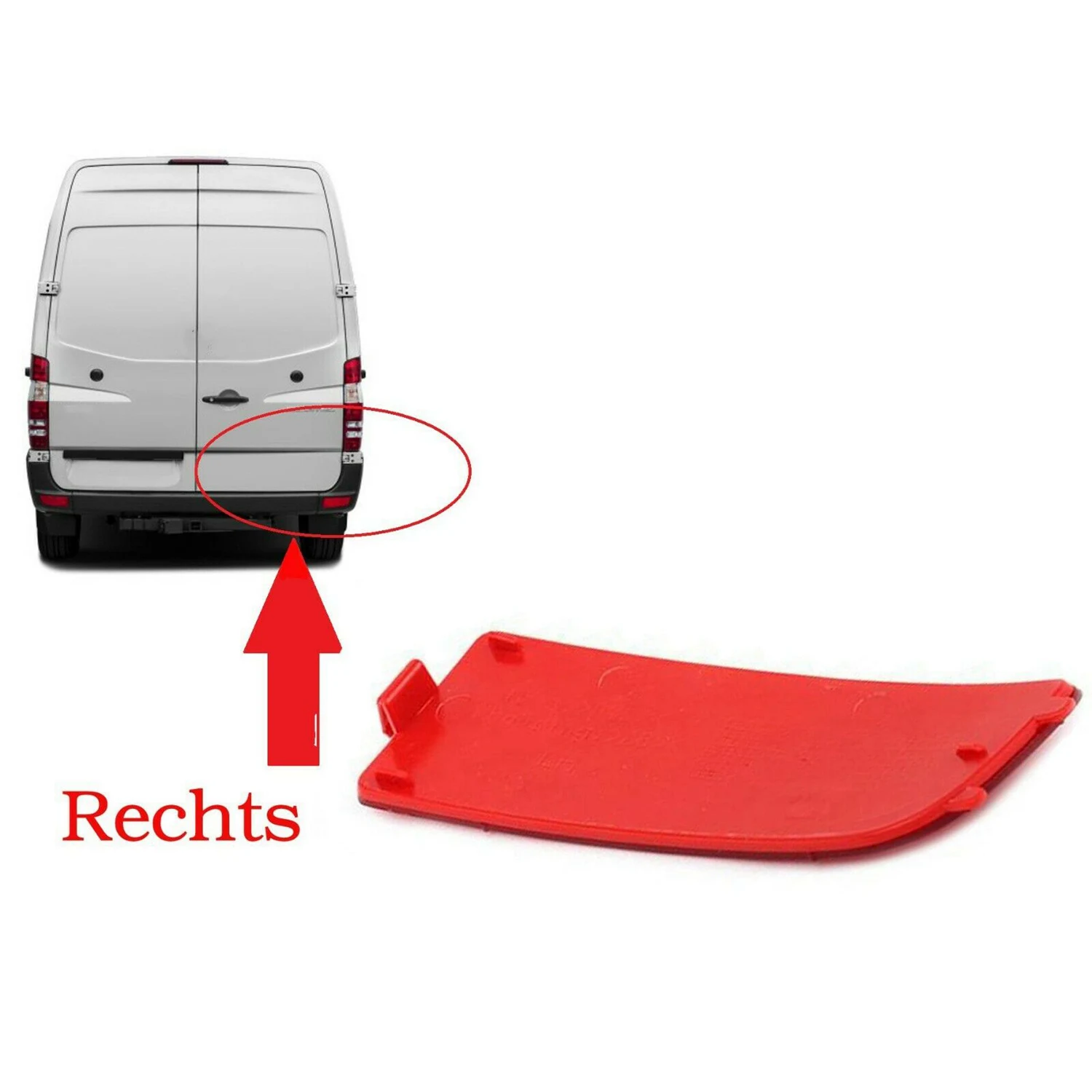 Отражатель заднего бампера для Mercedes Benz Dodge Sprinter W906 2006-2016