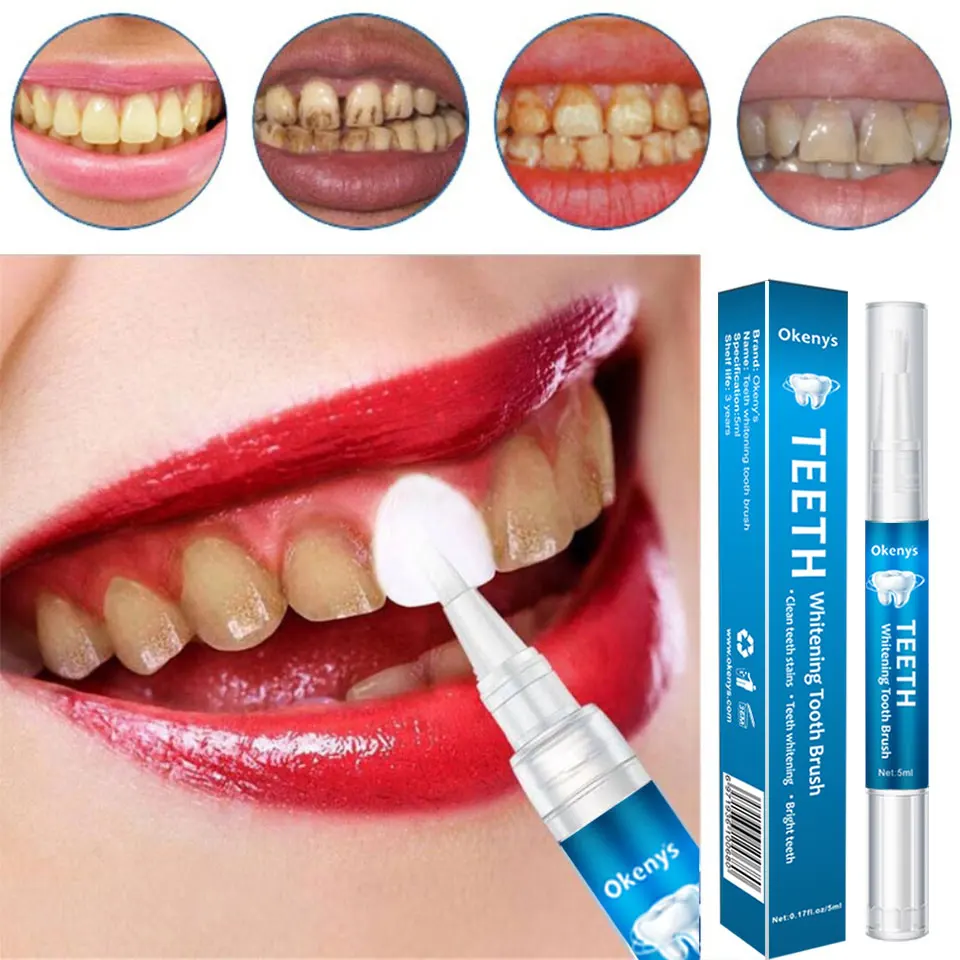 

5ml Teeth Whitening Kit Clean Essence 3D Pen Gel Whitener Bleach Remove Stains Oral Hygiene Instant Smile