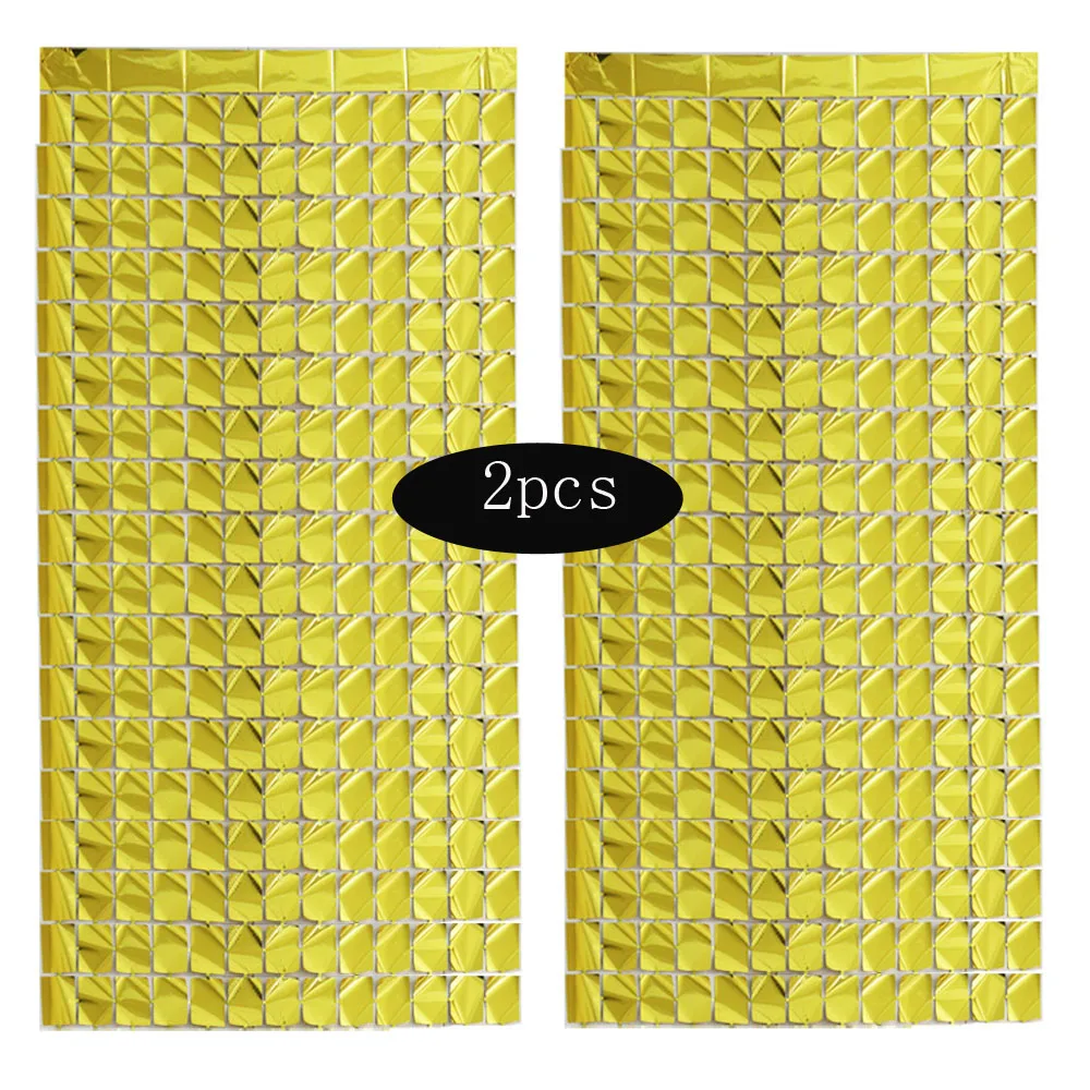 

Декорации для свадебной вечеринки, 2 шт., блестящие настенные квадратные платочки с блестками длиной 2 м