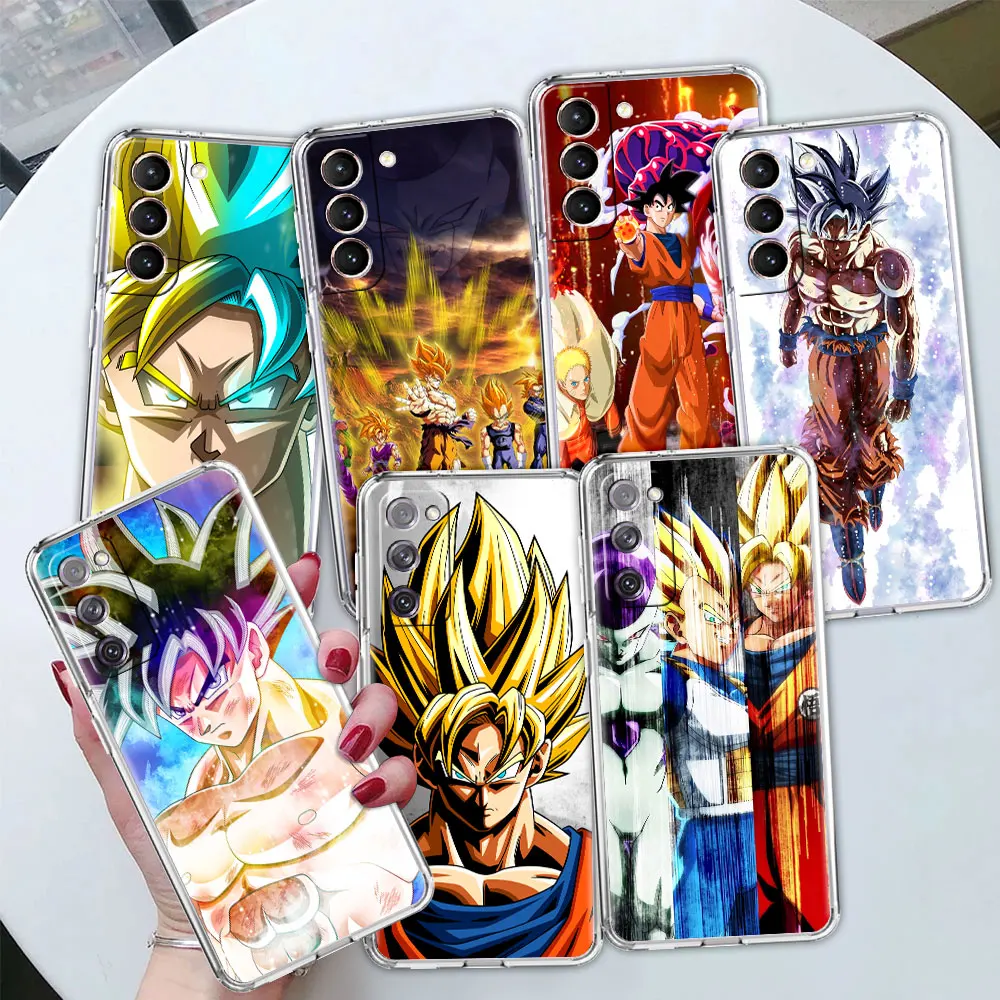 

Soft Case For Samsung Galaxy S22 S20 S21 S10 S9 S8 Plus FE Note 20 Ultra 10 Lite 9 Luxury Cover Coque Toriyama Dragons Anime