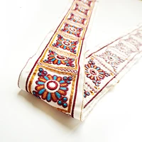 8cm width ethnic style embroidery ribbon lace diy clothing home textile curtain decoration accessories