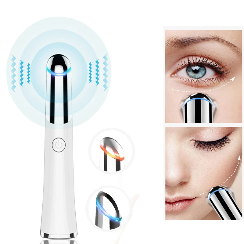 

Eye Massager Electric Vibration Heated Eye Wrinkle Massage Pen Dark Circle Removal Puffiness Removal Anti Aging Eyes Care Tool