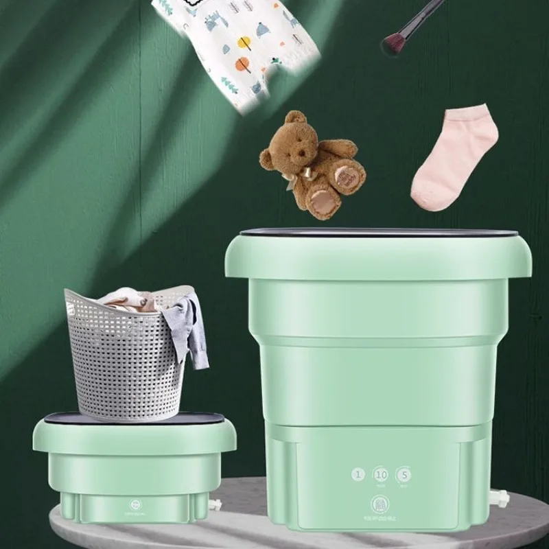 Автоматическая складная стиральная машина мини синяя стандартная стерилизация