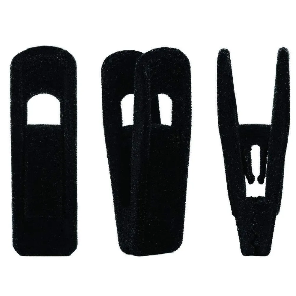 

20pcs Non Slip Velvet Hangers Clips For Velvet Flocked Trouser Coat Clothes Clip Drying Racks Space Saving Hanging Hooks
