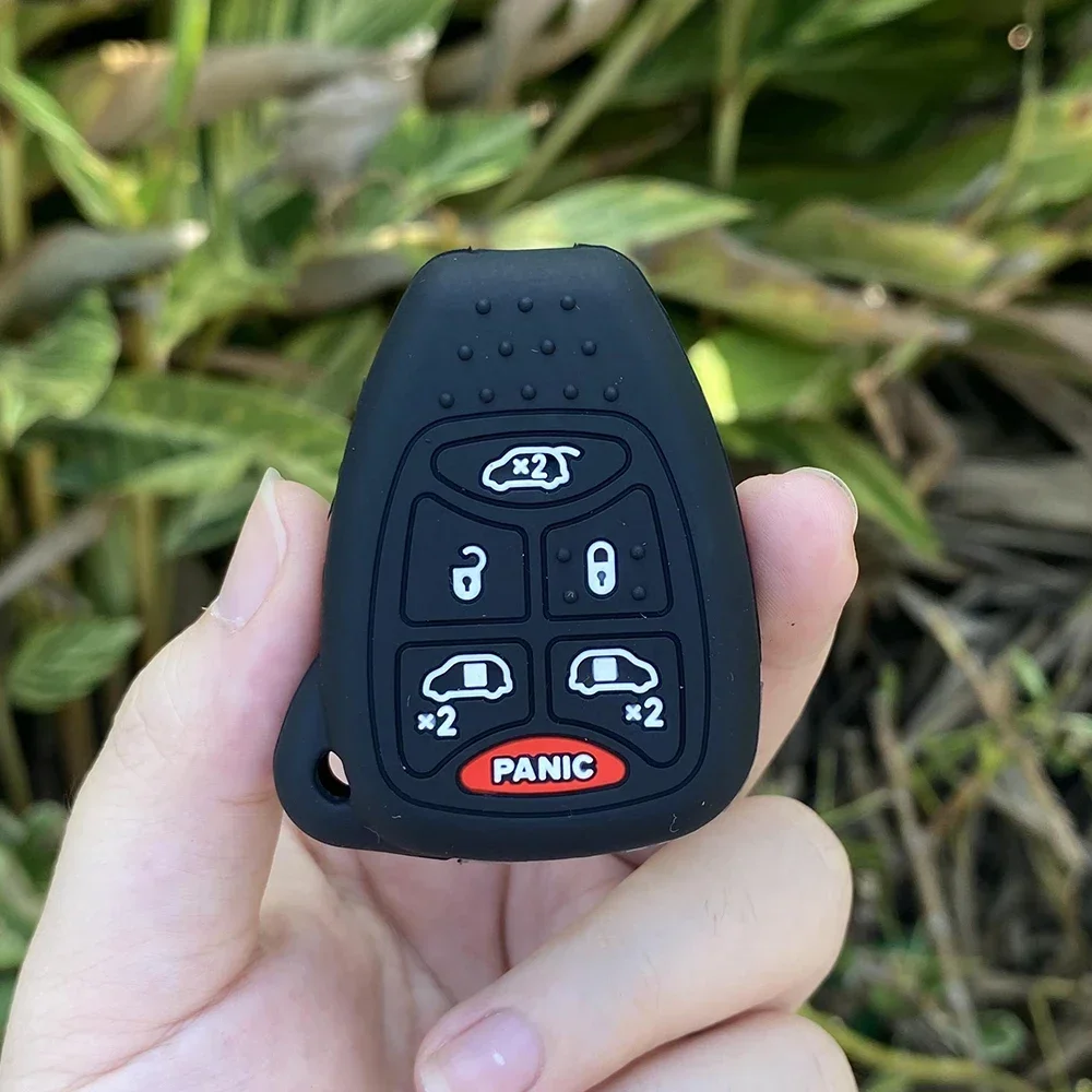 

Для 2004 2005 2006 2007 Dodge Chrysler Grand Voyager Town & Country 6-кнопочный силиконовый чехол для ключей от автомобиля, защитный чехол, брелок для ключей