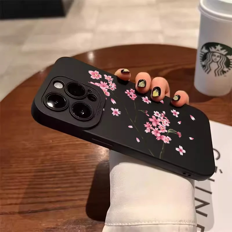 Чехол для Redmi Note 14 чехол 14C с узором красная вишня Xiaomi 12 13 11 Pro Plus 12S 11S 13C Cover