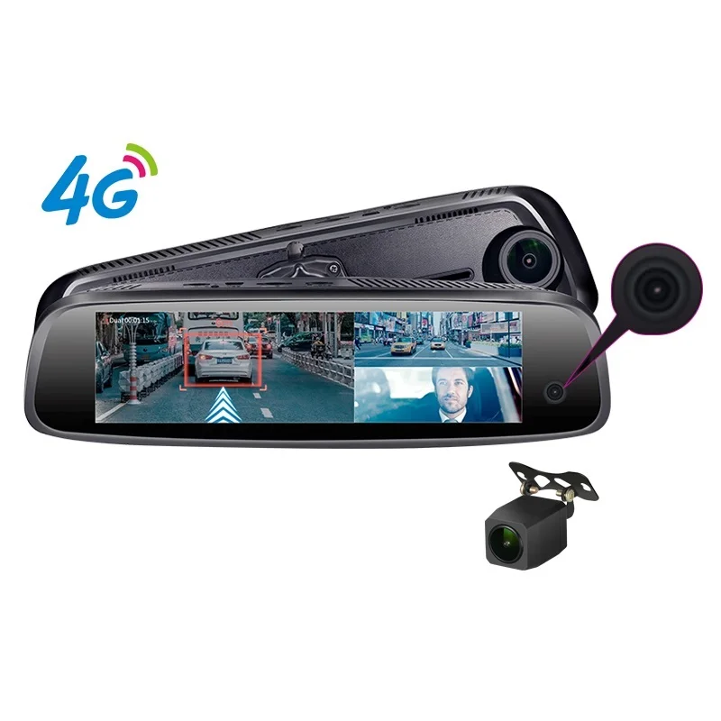 

8'' touch 4G Car DVR Camera Android 8.1Stream Media Rear View Mirror1080P Dash Cam Registrar Video Recorder Dedicated navigation