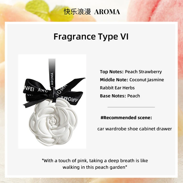 

Автомобильный подвесной освежитель воздуха, красивый белый цветок, духи для стайлинга автомобилей, ароматизатор свежего воздуха, украшения интерьера, орнамент