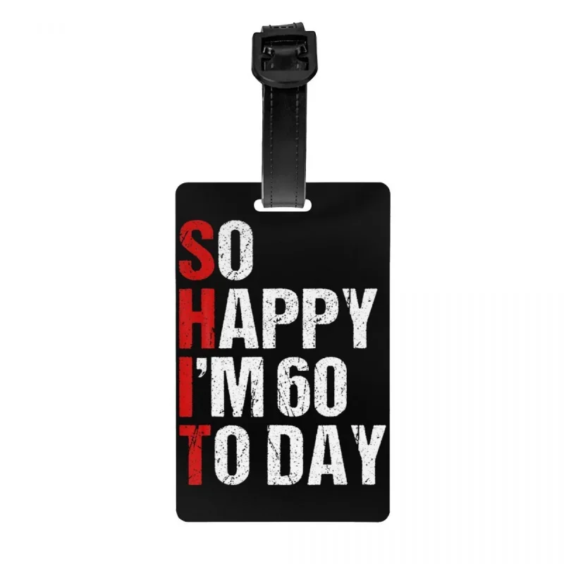 

Забавная бирка для багажа с именной картой на день рождения, 1960
