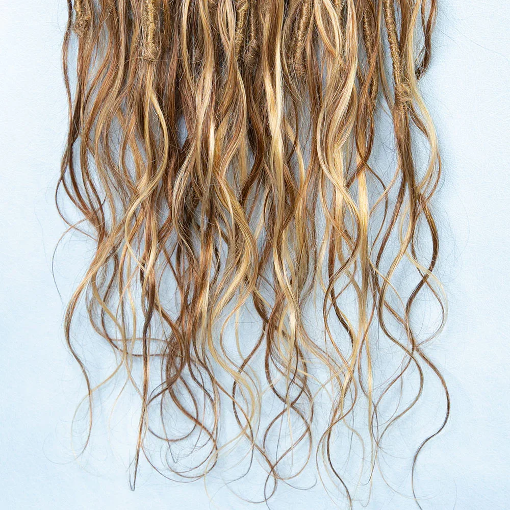 Смешанный # 27/30 Цвет Goddess Locs Вязаные крючком волосы Предварительно заплетенные