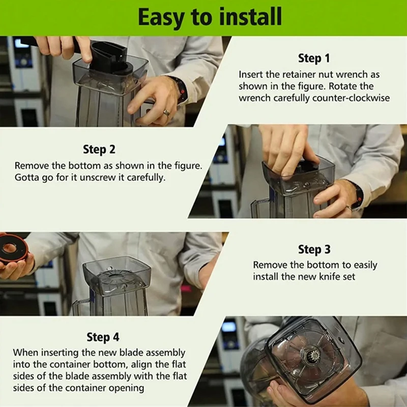 2 комплекта сменный гаечный ключ для витамина 5200 6 ножей