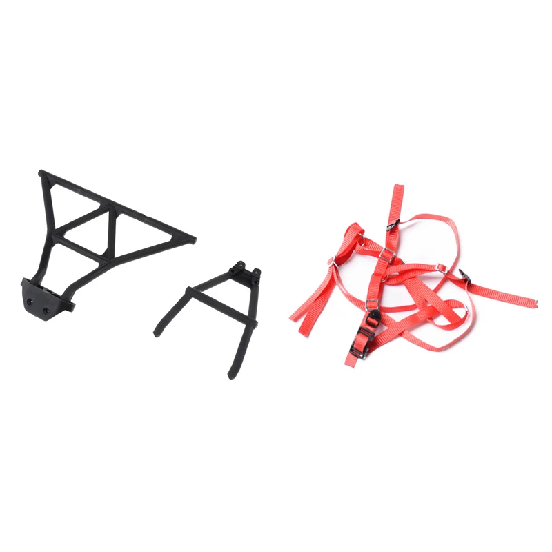 

RC Crawler Spare Tire Wheel Anti-Slip Belt Red With 1/10 RC Car Rear Bumper Guard