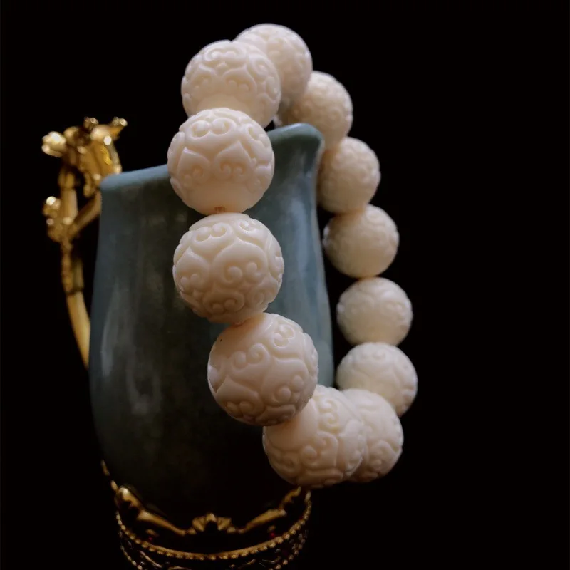 Прямые поставки с фабрики гайка цвета слоновой кости браслет Xiangyun ладовые бусины