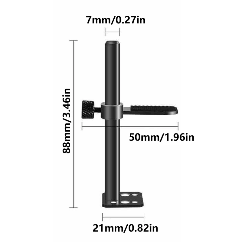 Кронштейн для поддержки графического процессора Регулируемая алюминиевая