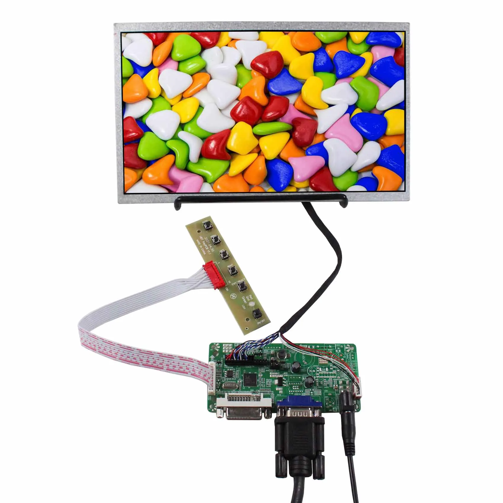 

10,1 zoll 1366x768 TFT WLED ЖК-экран с платой контроллера DVI VGA LVDs 40pin