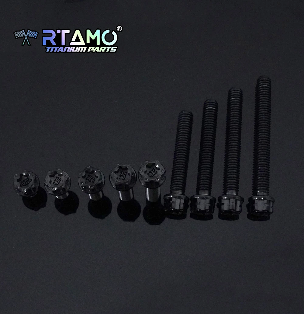 RTAMO Титановый болт M6X10/15/20/25/30/35/40/45/50 для мотоцикла и велосипеда