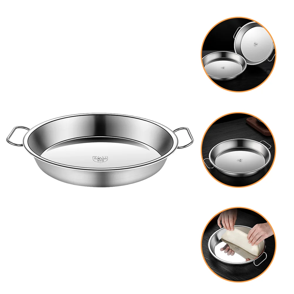 

Steamer Pan Tray Pot Steel Stainless Steaming Rice Food Cooking Dish Plate Everyday Noodle Cake Vegetable Round Steamed Cold