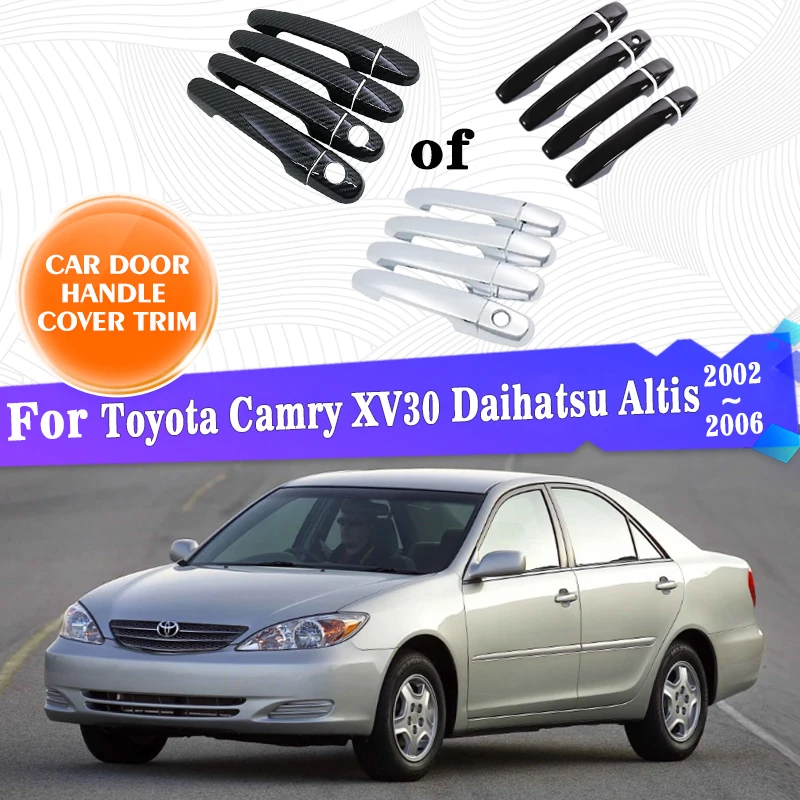 Чехлы для ручек внешней двери автомобиля отделка Toyota Camry XV30 Daihatsu Altis 2002 ~ 2006