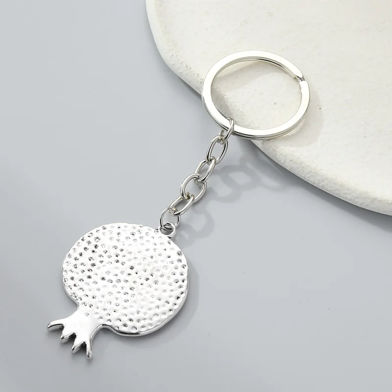 Большой брелок с гранатом кольцо для ключей фруктовый женщин и мужчин аксессуары